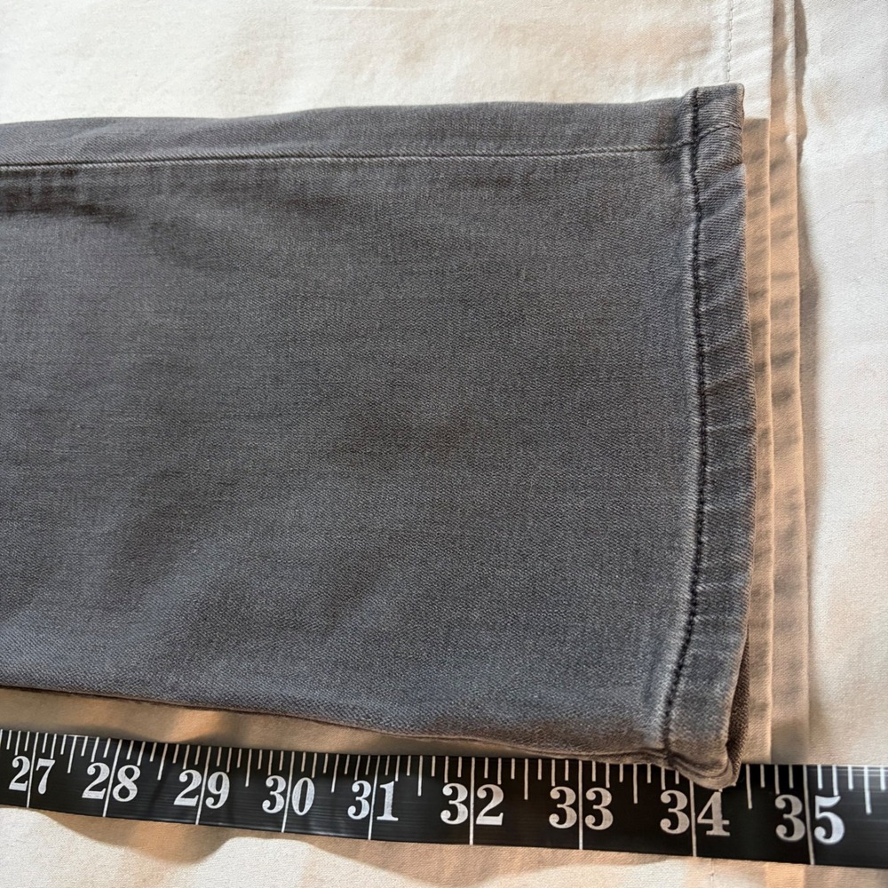 Paige Slim Straight Leg Jeans Faded Gray Charcoal Denim Size 32 - Picture 8 of 9